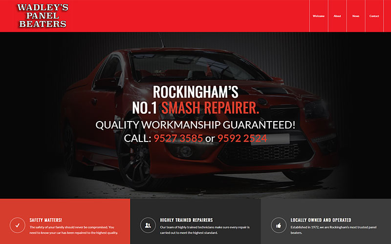 wadleys-panel-beaters-rockingham-website-design