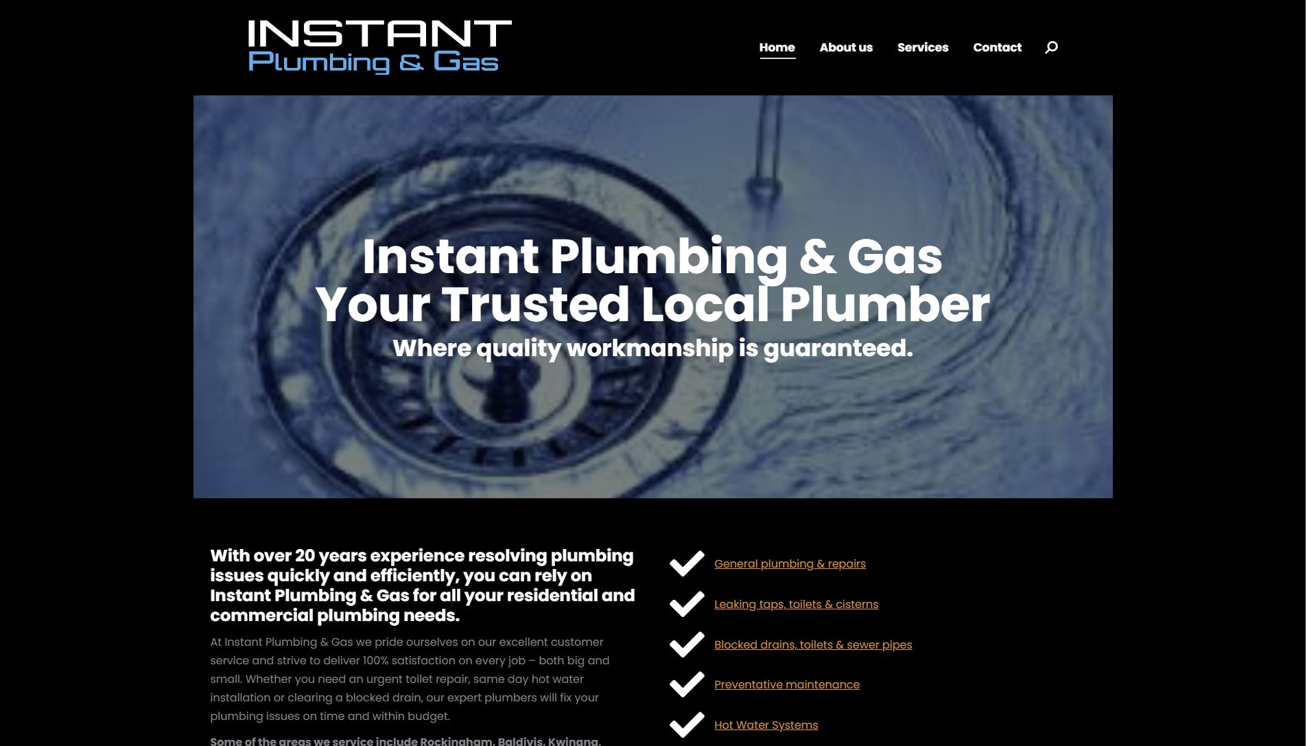 Instant Plumbing & Gas - Rockingham Plumber